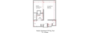 Studio 1 bath at Denver Metro Village Apartments, Denver, 80204