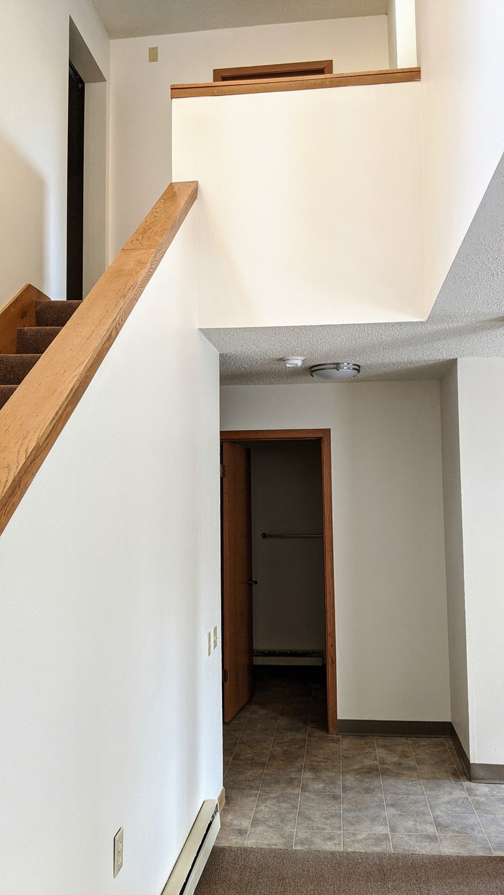 2 bedroom townhouse stairway view