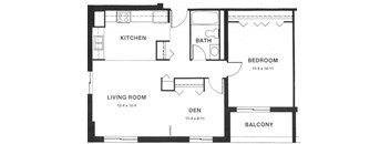 one bedroom plus den