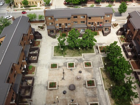 townhouse building view