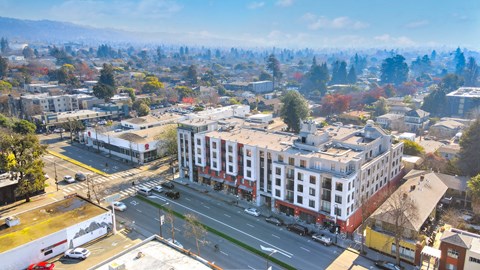 Drone View at Acton Courtyard, Berkeley