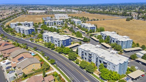 Property Drone Shot at The Ridge Apartments, Elk Grove, CA, 95757