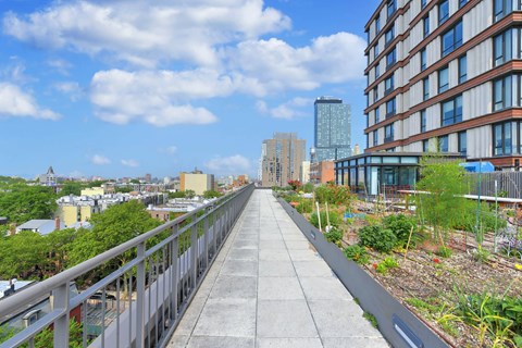 Terrace Garden at 535 Carlton Ave Apartments, Brooklyn, NY