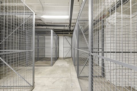 Hallway with Metal Fencing at Vintage Tower Apartments, California, 95113