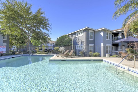 Swimming Pool Area at Sierra Creek Apartments, Antelope