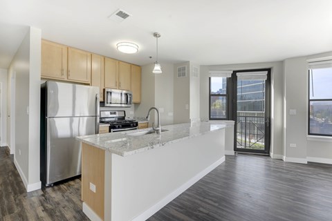 Modern Kitchen at Acclaim on North Avenue, Chicago, IL