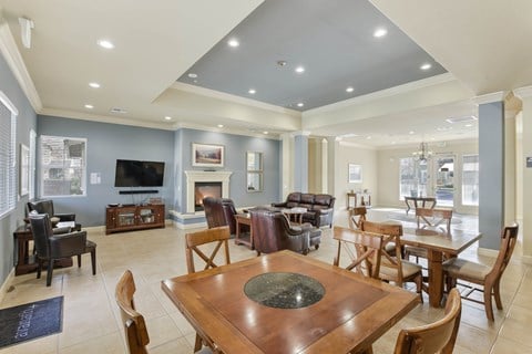 Well lit dining room at Rivers Senior, West Sacramento, CA