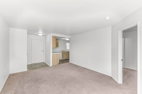 Empty Living Space at The Terraces Apartments, Escondido, CA