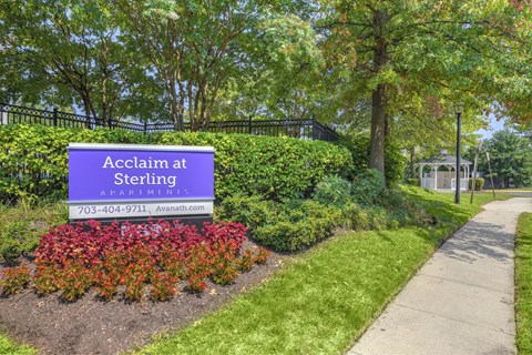 A sign that says Acclaim at Sterling at Acclaim at Sterling, Sterling, VA