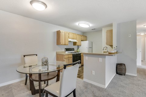 Kitchen with Dining Area at Academy on Eastern Lake, Florida