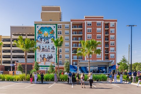 A mural on a building at City View, Orlando, 32805