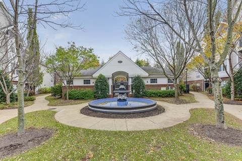 Small fountain at Acclaim at Germantown Apartments, Germantown, 20874
