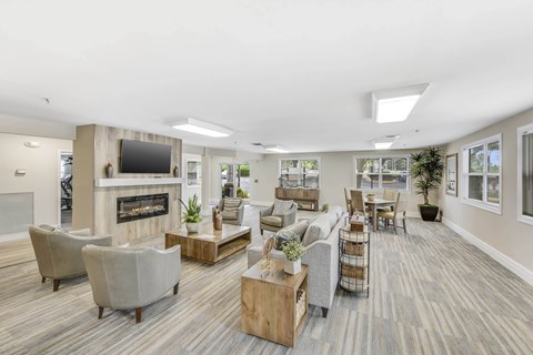 Spacious living room at Acclaim at Lake Largo, Largo, Maryland