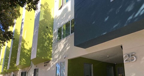 A building with the number 25 on it.