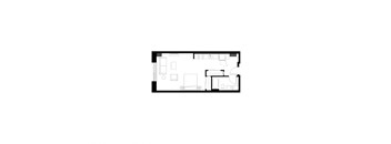 A black and white floor plan of a house.