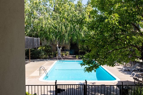 Clean Blue Swimming Pool at Terra Linda Manor Apartments, San Rafael, CA 94903
