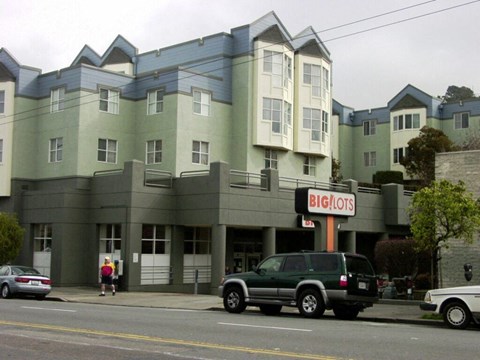 A large building with a Big Lots store in front.
