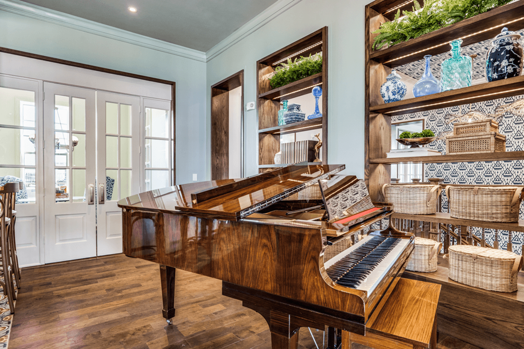 Piano in clubroom