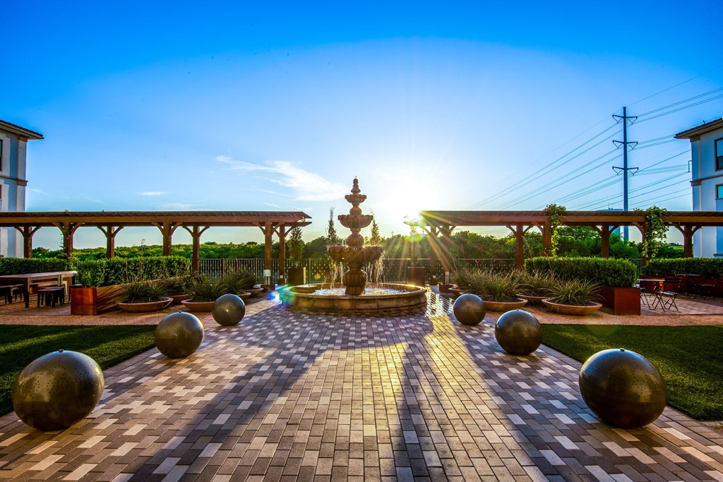 Spanish Fountains Courtyard