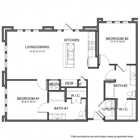 a floor plan of a house