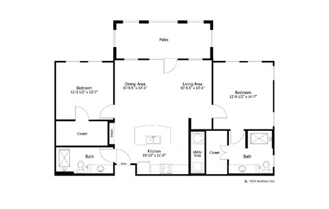 a floor plan of a house