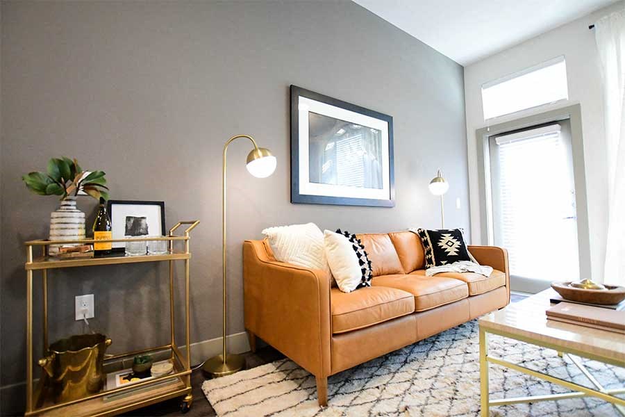 Spacious living rooms