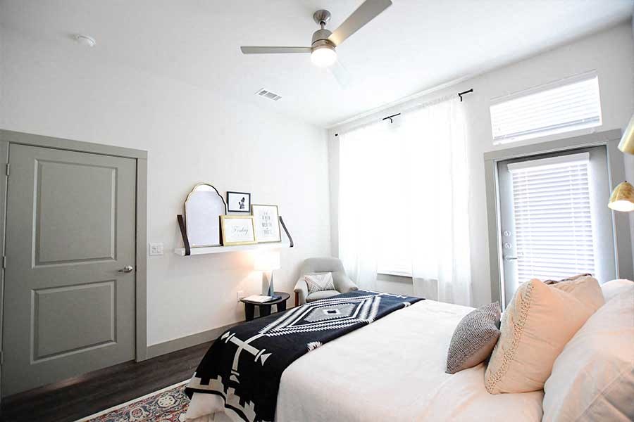 Ceiling fans in bedrooms