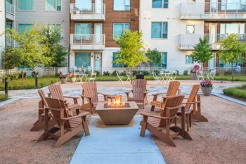Grilling stations, hammocks & outdoor seating areas in courtyards
