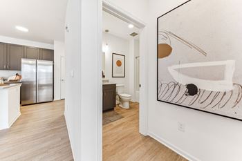 Bathroom With Hallway at Plat 4 at Research Triangle, Durham, NC, 27703
