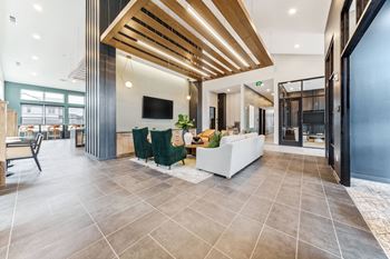 Clubroom at Plat 4 at Research Triangle, Durham, 27703