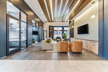 Posh Lounge Area In Clubhouse at Plat 4 at Research Triangle, Durham, NC, 27703