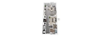 The Lucy – 924 sq ft 1-bedroom loft Cole Motor Indianapolis | rooftop terrace, cedar sauna, downtown
