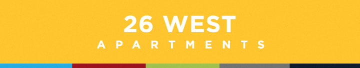 26 West Property Logo at 26 West, Managed by Buckingham Urban Living, Indiana