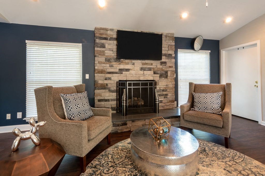 Fireplace Lounge at The Summit at Avent Ferry, North Carolina, 27606