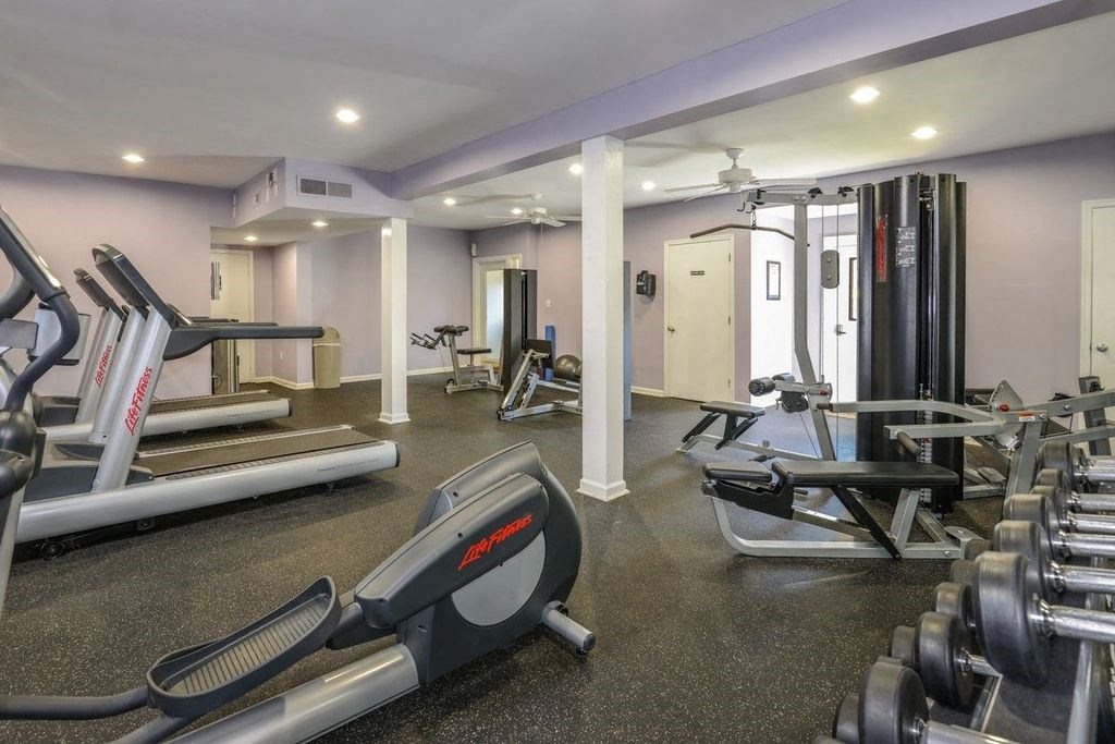 Fitness Center With Modern Equipment at The Summit at Avent Ferry, Raleigh, 27606