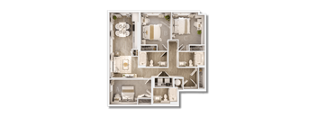 A detailed floor plan of a house with labeled rooms A, B, and C.