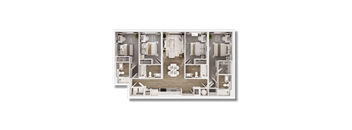 A floor plan of a house with labeled rooms A, B, C, and D.