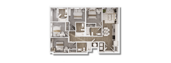 A detailed floor plan of a house with labeled rooms A, B, C, and D.