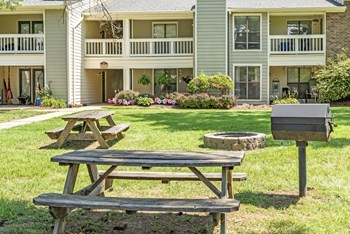 Picnic And BBQ Area at Canter Chase Apartments, Louisville, KY, 40242 - Photo Gallery 26