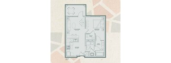 A1 Floor Plan at Mosaic at Levis Commons, Ohio