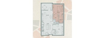 A3-A Floor Plan at Mosaic at Levis Commons, Perrysburg, OH, 43551