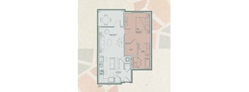 A4 Floor Plan at Mosaic at Levis Commons, Ohio, 43551