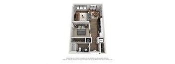Unit JR1 - C Floor Plan at Aertson Midtown, Nashville, TN