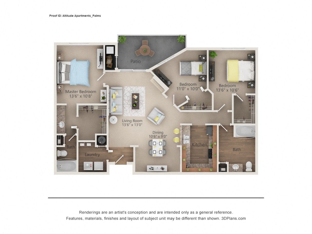 Palms Floor Plan The Altitude Blue Ash, Blue Ash, OH