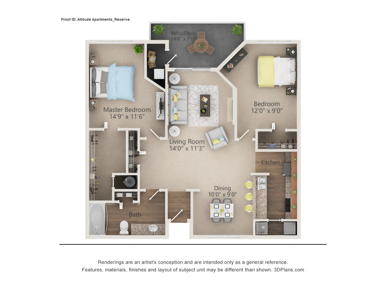 Reserve Floor Plan The Altitude Blue Ash, Blue Ash, OH