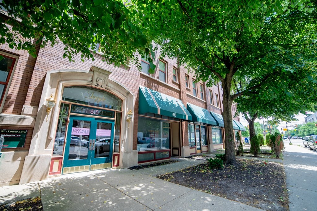 Exterior of building at The Argyle on Mass Ave, Indianapolis, IN