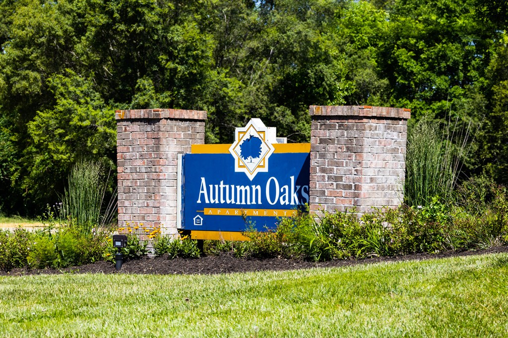 Welcoming Property Signage at Autumn Oaks, New Castle, Indiana