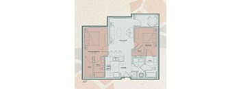 B1 Floor Plan at Mosaic at Levis Commons, Ohio