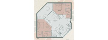 B2 Floor Plan at Mosaic at Levis Commons, Perrysburg, 43551