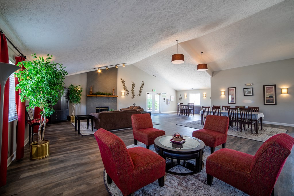 Resident Social Lounge at Bradford Place Apartments, Lafayette, IN, 47909